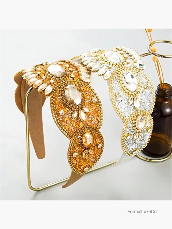 Wide Rhinestone Decorative Headband, Fashion Hair Accessory main image 4
